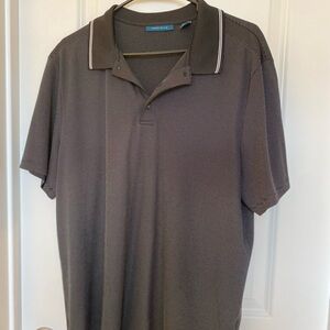 Perry Ellis Gray Polo Shirt with Classic Trim
